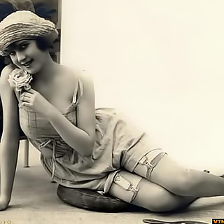 Sexy amateur teens from the past in these vintage erotica photographs laying in various poses trying
