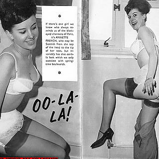 Legs and Stockings Fetish Photos of Beautiful Teens from 1960 Exposing Their Underwear and Sexy Body
