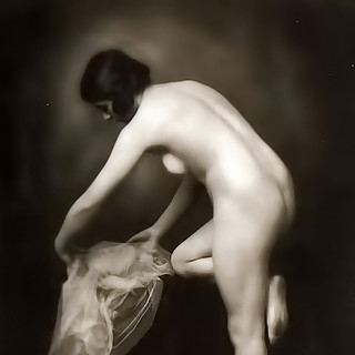 Taboo Sex Materials in Oldest Photos of Naked Women of 1920s in Vintage Black and White Photo Cards