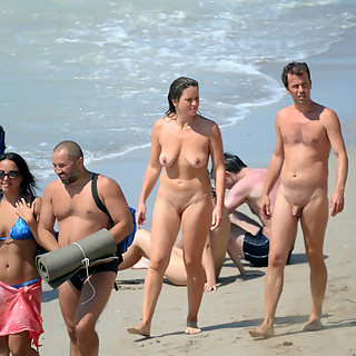 Naturist Couples Enjoy Themselves Being Naked in Nature the Modern Naturism in all Its Beauty of Big