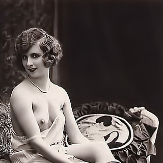 These Historic Vintage Photos Picture Hot Naked Girls of 1900 Their Perky Tits and Hairy Bushes as W