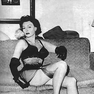 Bizarre Photos of Latex Leather Nylons and Beautiful Fetish Women of 1950s in High Heels Making Sexy