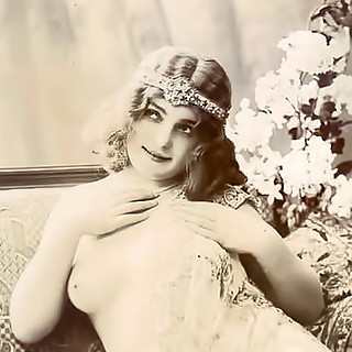 Genuine Vintage Erotic Postcards of Naked Women from France Circa 1920 Perky Little Nipples and Hot 