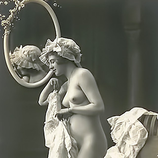 Rare to See Vintage Erotica Photos of 1900s Scans of so Called French Risque Postcards with Nude Gir