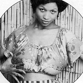 Sylvia McFarland - African American Vintage Adult Model from the 1970s Famous for Her Large Afro Hai