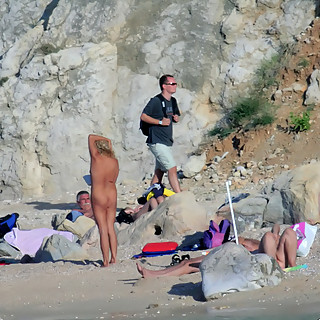Candid Photos from Naturist Beaches Across the Italy and Spain Nude Girls Sun Bathing and Spreading 