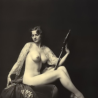 Very Rare Vintage Photos from 1900s with Full Frontal Nudity of Girls and Visible Hairy Pussies and 