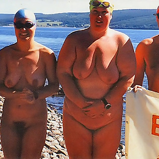 Busty Naturists with Curvy Bodies and Big Asses Play on the Beach and at Parties with Everything out