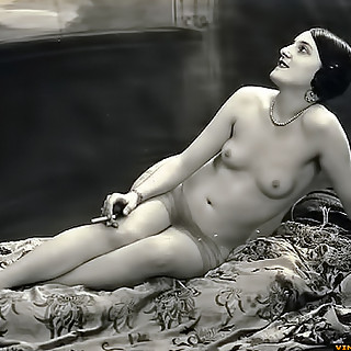 Authentic and Genuine Vintage Porn Photos of 1900-1920 Only on VintageCuties.com - Hairy Pussy Nymph