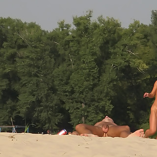 The Hottest Uncensored Nude Naturist Women Posing Naked & One Sunbathing Leg Spreading Babe With