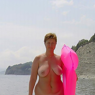 Big Tits Are Sexy on Ladies into Naturism as They Go to the Topless Beach and Expose Their Private P