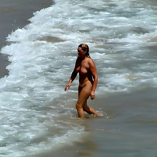 Exciting Naturist Ladies with Sexy Bodies Take off Their Clothes to Hang out on the Beach and Play i