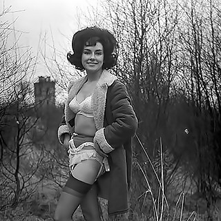 Breathtaking Vintage Models Are Topless in Sexy Nylons and Their Big Tits Look Mouth Watering