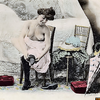 Old Vintage Porn Photos of 1800s Featuring Hot Naked Girls of that Time Their Dresses and Underwear