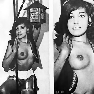Vintage Ebony Babes Are Sizzling Hot in Stockings and Model Their Remarkably Sexy Big Tits to Tease