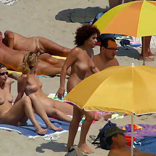 Horny Naturist Couples on Nude Beaches Posing Naked Willing to Fuck Each other in Everyone's Eyes on