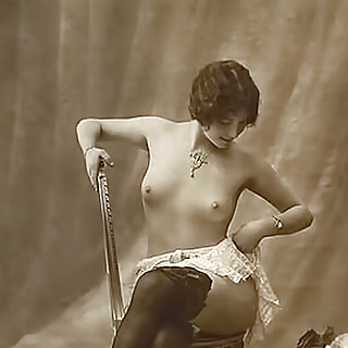 The Pearls of French Vintage Erotica During 1900-1920 These Erotic Postcards of Naked Hairy Pussy Gi