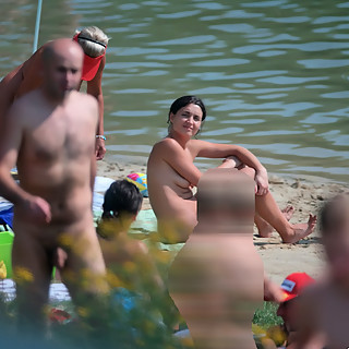 Nude Couples and Girls Enjoy Their Time on Naturist Beaches Where all People are Happy to Be Naked W