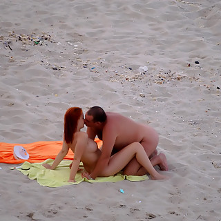 Naked Chicks with Natural Boobs and Trimmed Pussies in Candid Photos Shot at Naturist Beaches Across