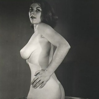 Twelve Naked Pinup Ladies In An Old Vintage Photo Set