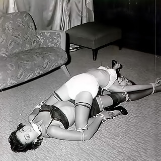 These Sexy Girls Love Ropes and Pain Watch Vintage Xxx Fetish from 1950s with Bound Girls in Painful