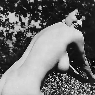 Early Nude Photos of Busty Vintage Pornstar Cherry Knight and Her Huge Breasts in 1950s Only on Vint