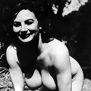 Early Nude Photos of Busty Vintage Pornstar Cherry Knight and Her Huge Breasts in 1950s Only on Vint